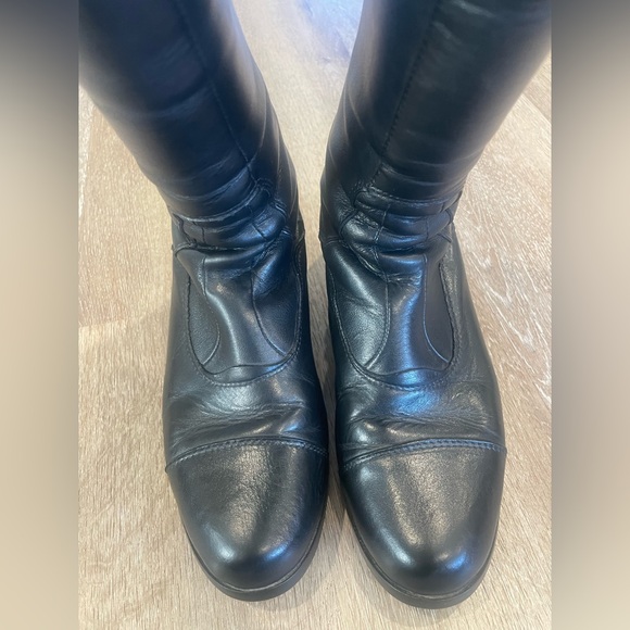 Ariat “Nitro Max” Tall Black Leather Horseback Riding Boots - Picture 4 of 7